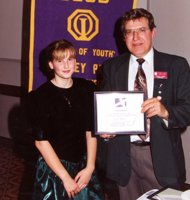 1994 Youth Appreciation Award presented by Harold Lauber